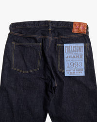 Fullcount 1101XXW 15.5oz Selvedge Straight Fit Mens Jeans - Indigo Onewash