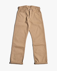 Fullcount 0105BE 12oz Selvedge Wide Fit Mens Jeans - Beige