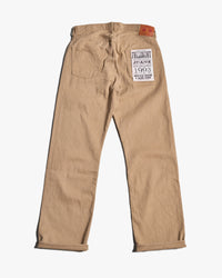 Fullcount 0105BE 12oz Selvedge Wide Fit Mens Jeans - Beige