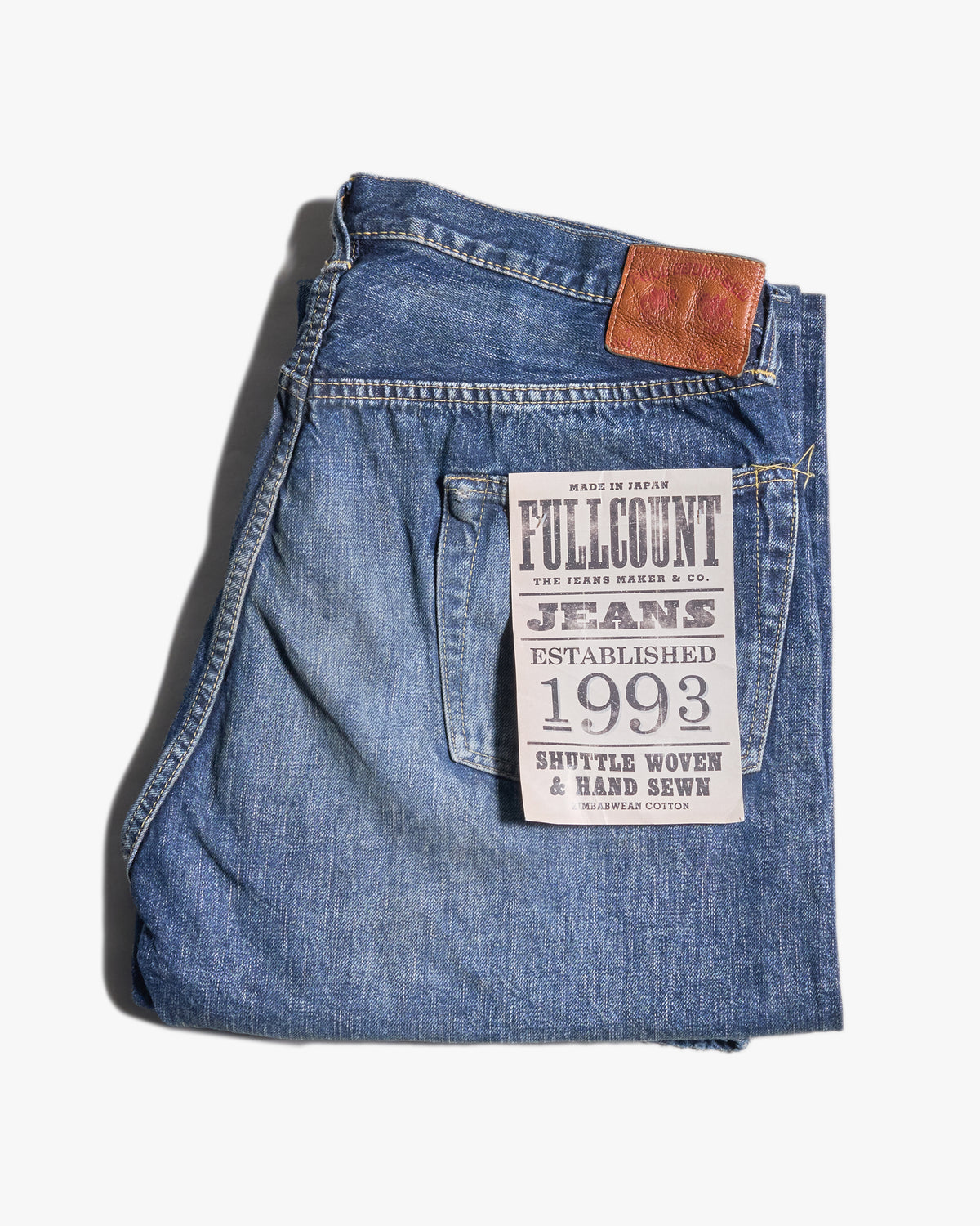 Fullcount 1353-S0105 13.7oz Selvedge Wide Fit Mens Jeans - More Than Just Fear | Fullcount Jeans | Jeanstore