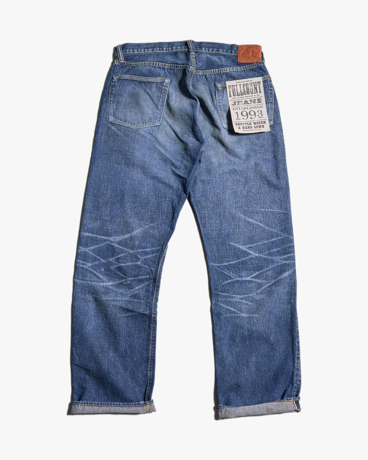 Fullcount 1353-S0105 13.7oz Selvedge Wide Fit Mens Jeans - More Than Just Fear | Fullcount Jeans | Jeanstore