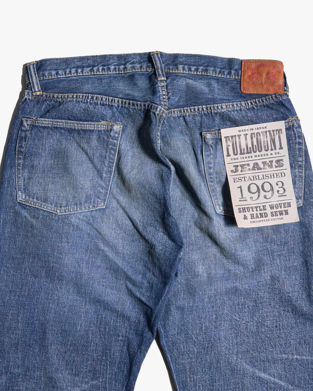 Fullcount 1353-S0105 13.7oz Selvedge Wide Fit Mens Jeans - More Than Just Fear | Fullcount Jeans | Jeanstore