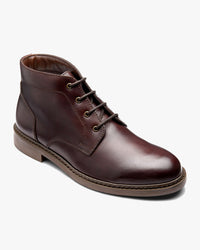 Loake Lifestyle Gilbert Chukka Boot - Dark Brown Waxy