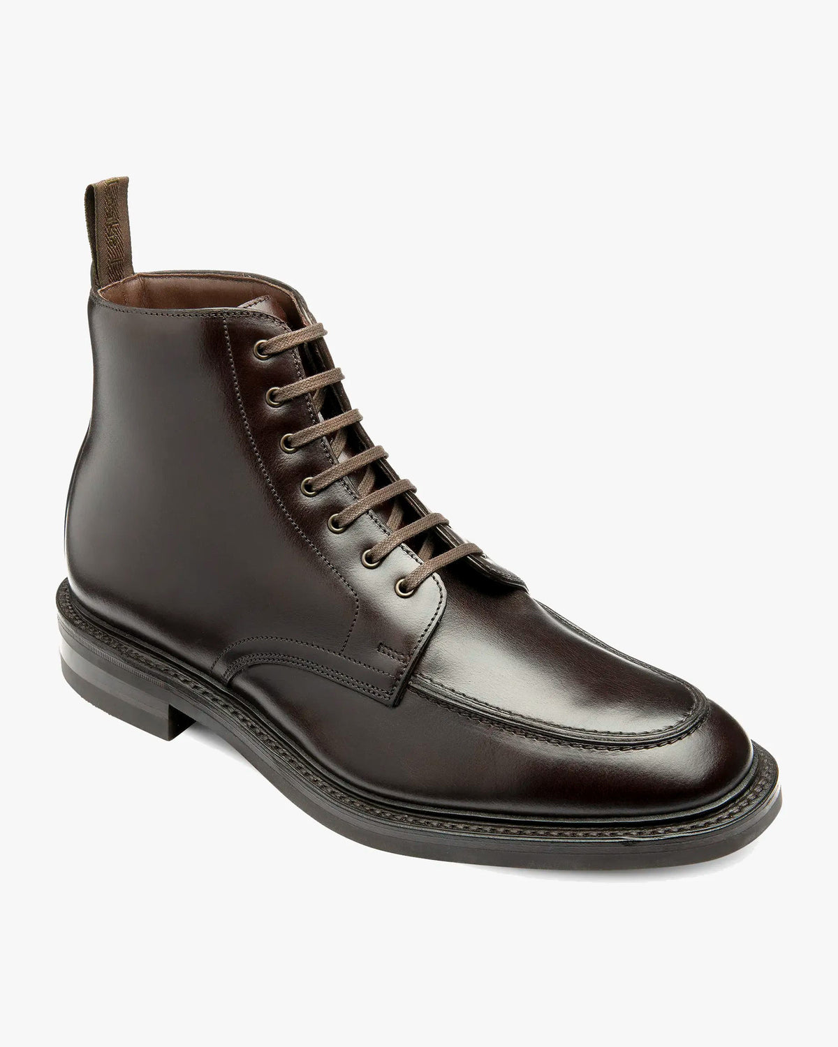 Loake 1880 Country Gisbourne Boots - Dark Brown Waxy | Loake Shoemakers Boots | JEANSTORE