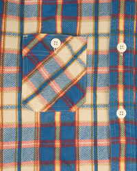 Good On Flannel Check Sweat Shirt Jacket - Cream | Good On Shirts | JEANSTORE