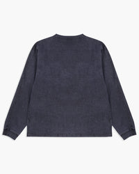Good On L/S Heavy Henley Tee - Pigment Dyed Navy | Good On T Shirts | JEANSTORE