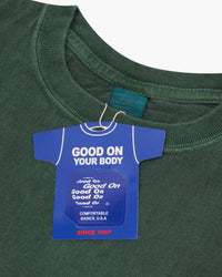 Good On S/S Crew Tee - Pigment Dyed Dark Green | Good On T Shirts | JEANSTORE