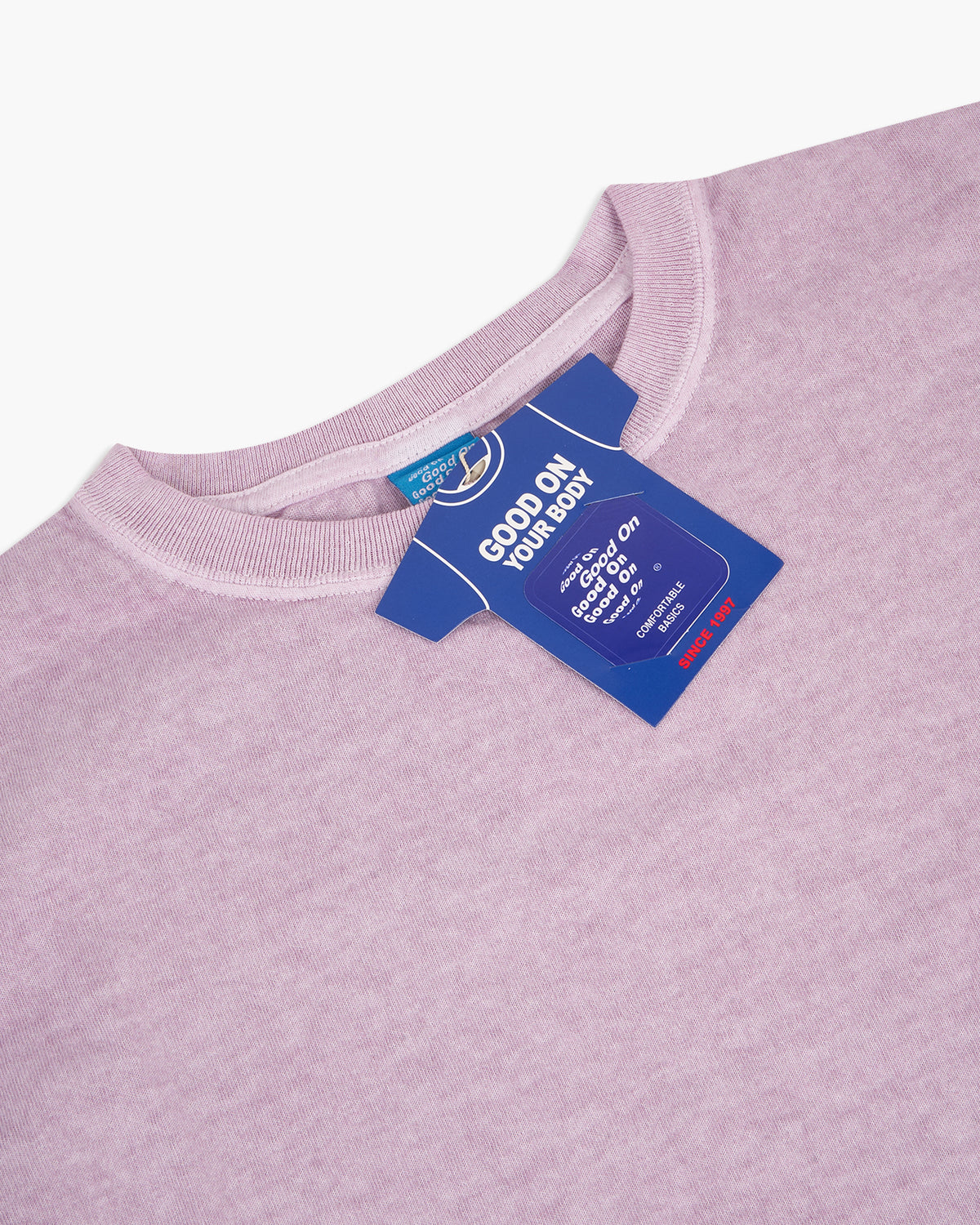 Good On S/S Crew Tee - Pigment Dyed Violet | Good On T Shirts | JEANSTORE