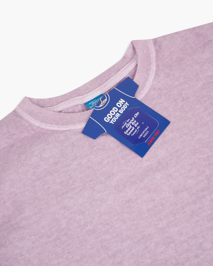 Good On S/S Crew Tee - Pigment Dyed Violet