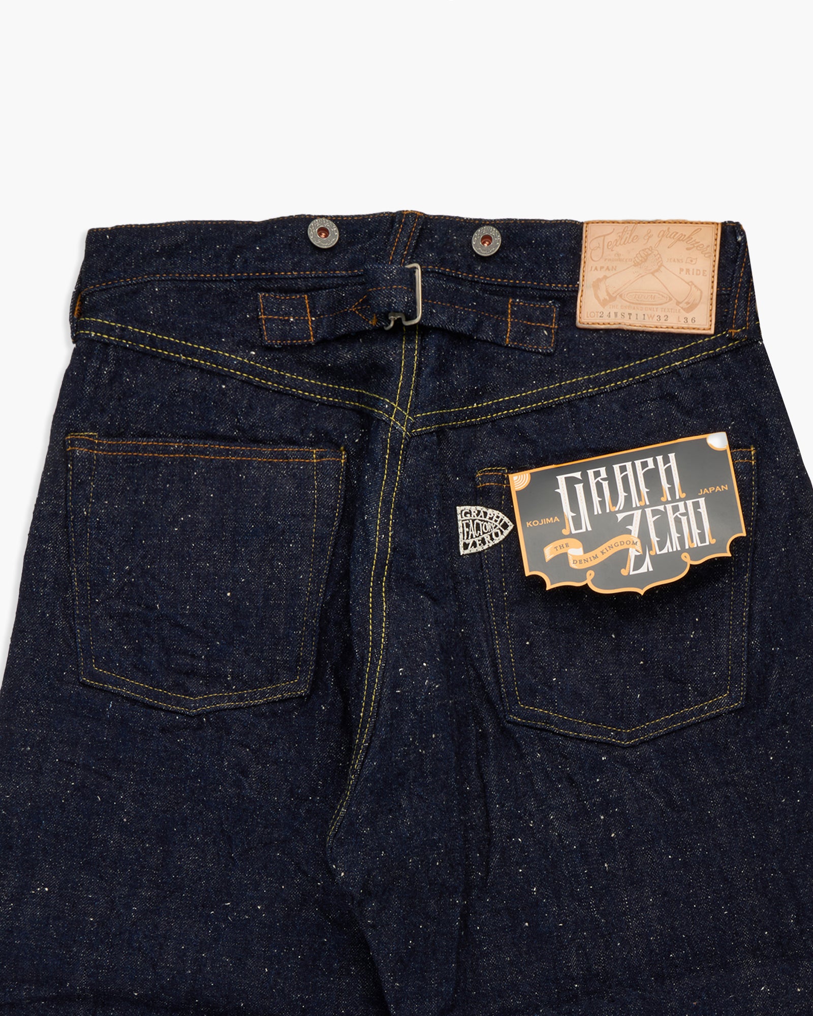 Graph Zero 15oz Selvedge Wide Straight Heritage Jeans - Nep Yarn