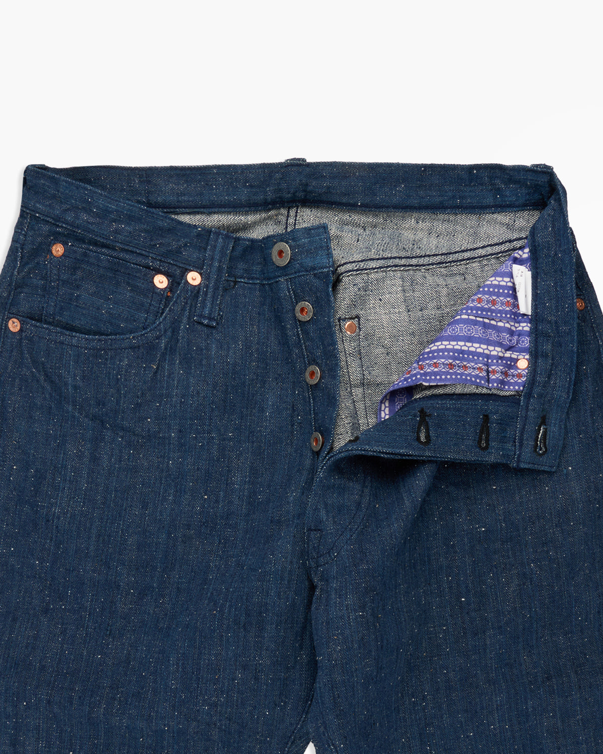 Graphzero Natural Dye Aizome 13oz Selvedge Straight Fit Mens Jeans - Natural Indigo | Graphzero Jeans | JEANSTORE