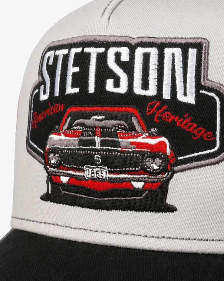 Stetson Garage American Heritage Trucker Cap - Black / Grey | Stetson Hats | JEANSTORE