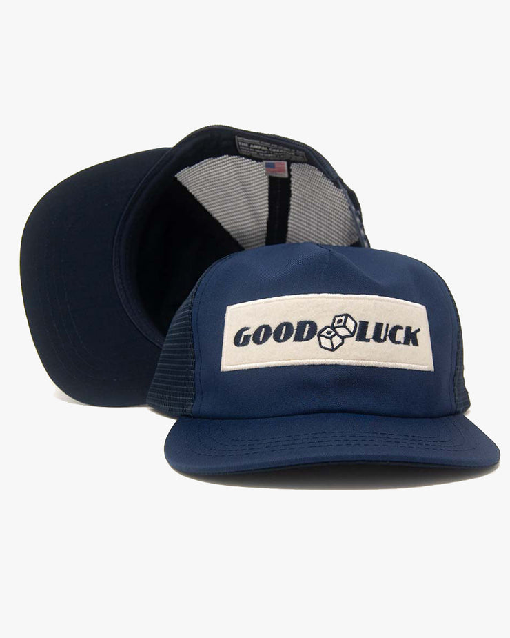 The Ampal Creative Good Luck Trucker Cap Navy