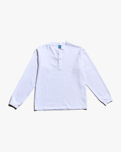 Good On L/S Heavy Henley Tee - White