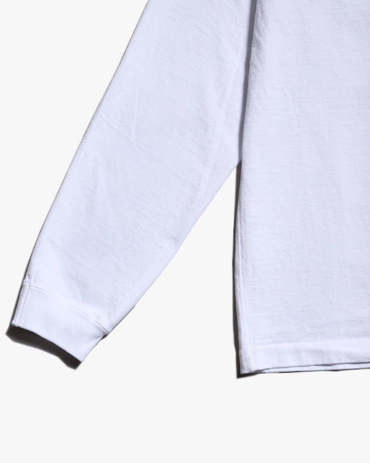 Good On L/S Heavy Henley Tee - White