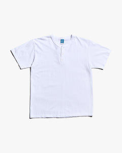 Good On S/S Henley Tee - Washed White