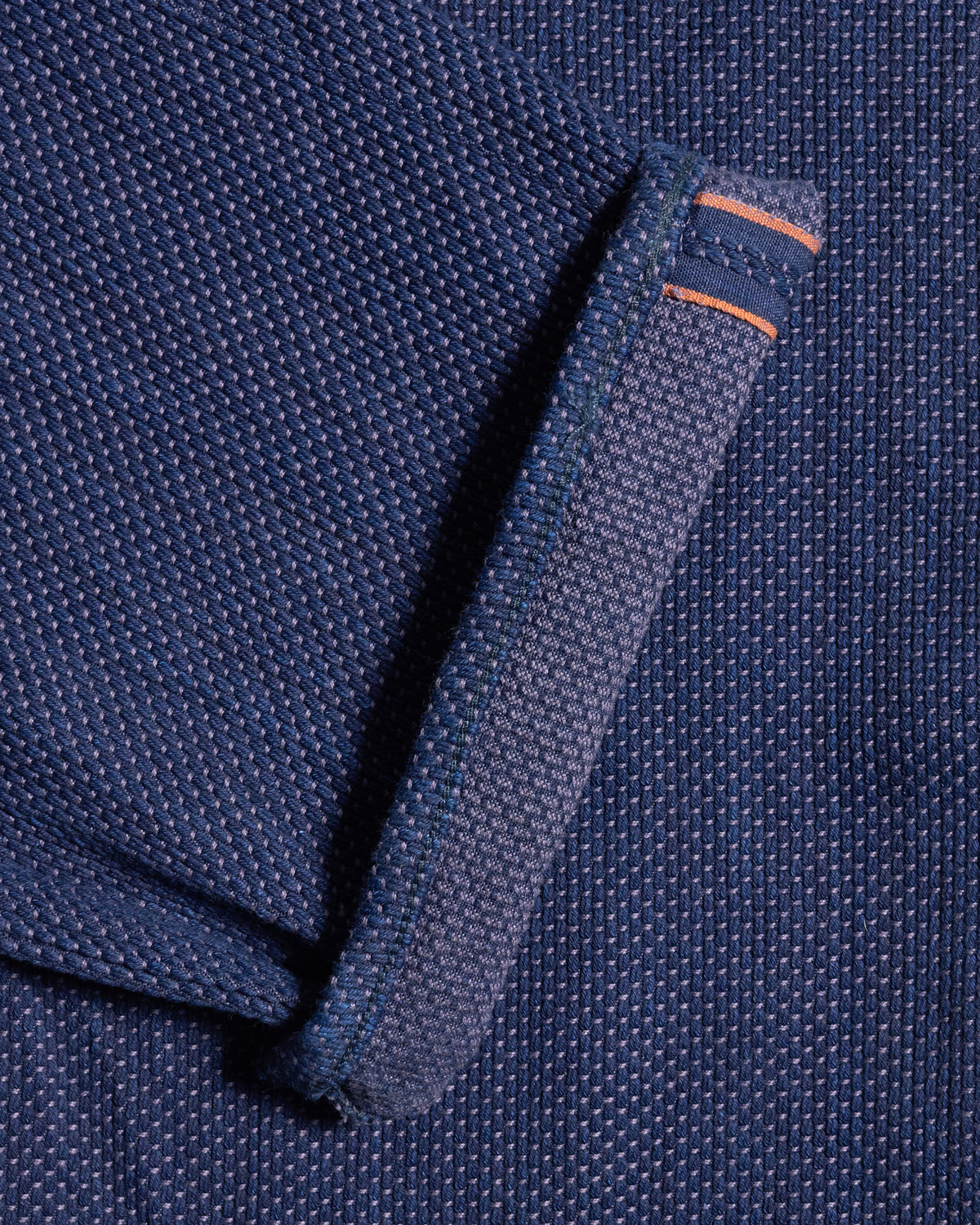 Graph Zero Sashiko Loose Straight Selvedge Jeans - Indigo