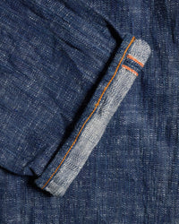 Graph Zero Skein Dyed Slim Fit 15oz Selvedge Jeans - Green Indigo