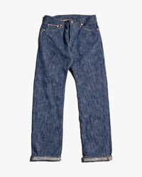 Graph Zero Skein Dyed Slim Fit 15oz Selvedge Jeans - Green Indigo