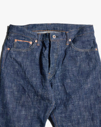 Graph Zero Skein Dyed Slim Fit 15oz Selvedge Jeans - Green Indigo