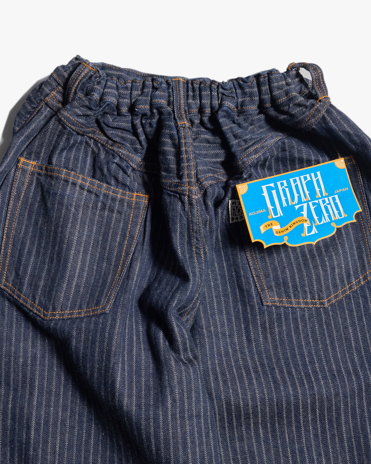 Graph Zero Easy 5-Pocket Selvedge Pants - Herringbone Stripe | Graphzero Jeans | Jeanstore