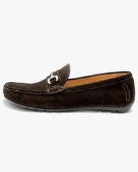 Loake Lifestyle Hawthorn Driver Shoe - Dark Brown Suede