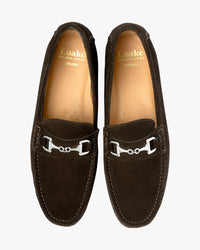 Loake Lifestyle Hawthorn Driver Shoe - Dark Brown Suede
