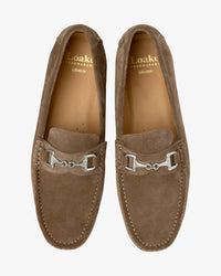 Loake Lifestyle Hawthorn Driver Shoe - Flint Suede