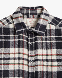 Portuguese Flannel Hillside Flannel Shirt - Ecru / Black