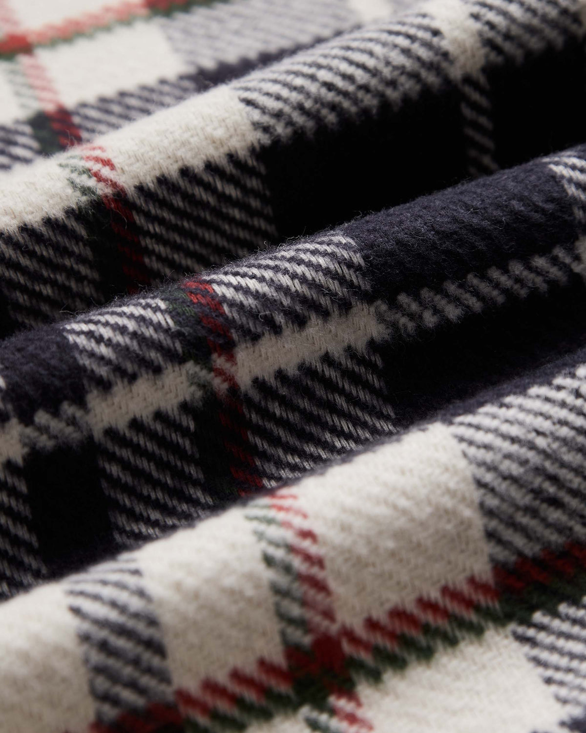 Portuguese Flannel Hillside Flannel Shirt - Ecru / Black