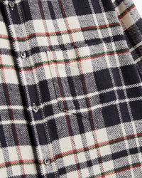 Portuguese Flannel Hillside Flannel Shirt - Ecru / Black