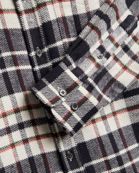 Portuguese Flannel Hillside Flannel Shirt - Ecru / Black
