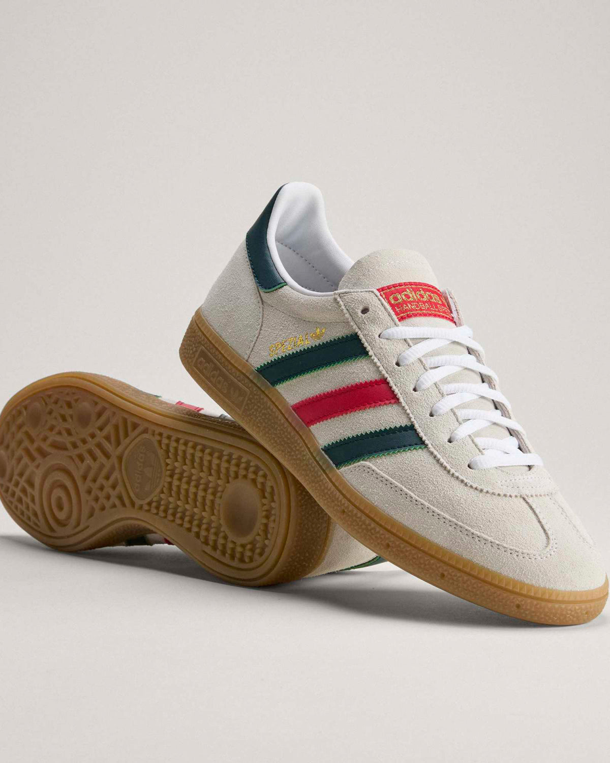adidas handball spezial mexico gum sole detail from below at an angle