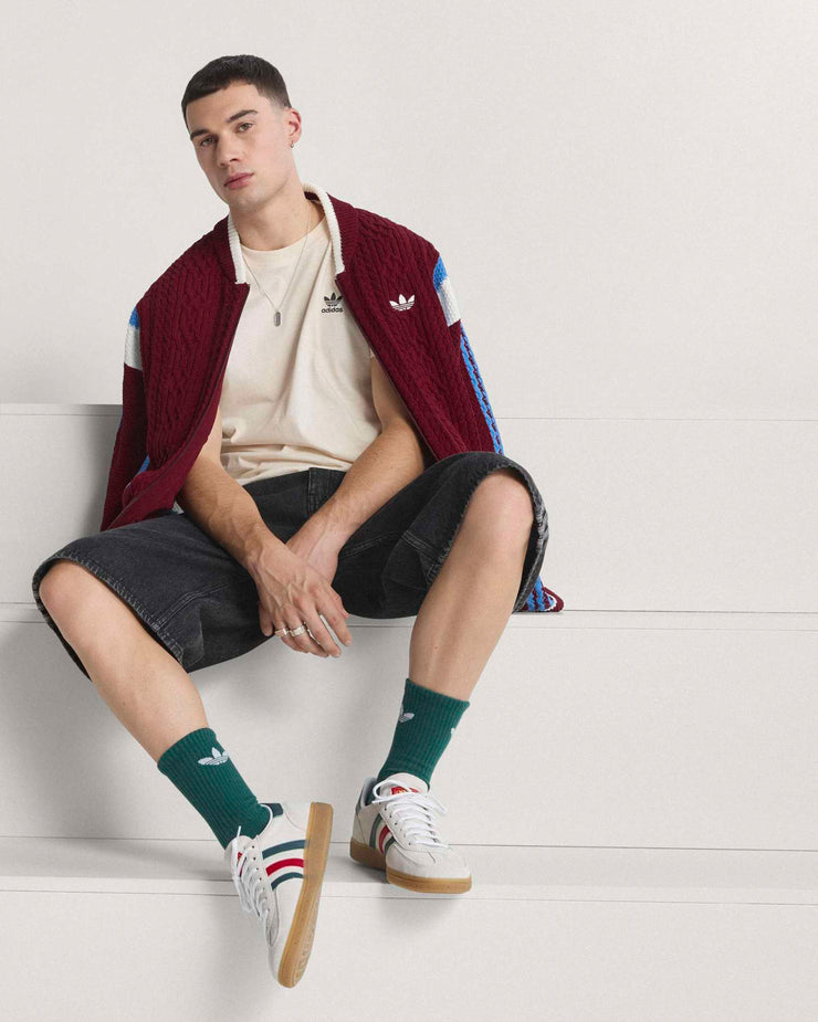 Adidas Handball Spezial 'Mexico' - White / Aurora Ivy / Better Scarlet