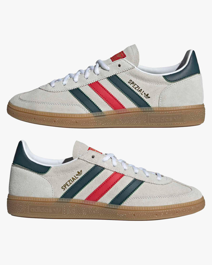 Adidas Handball Spezial 'Mexico' - White / Aurora Ivy / Better Scarlet