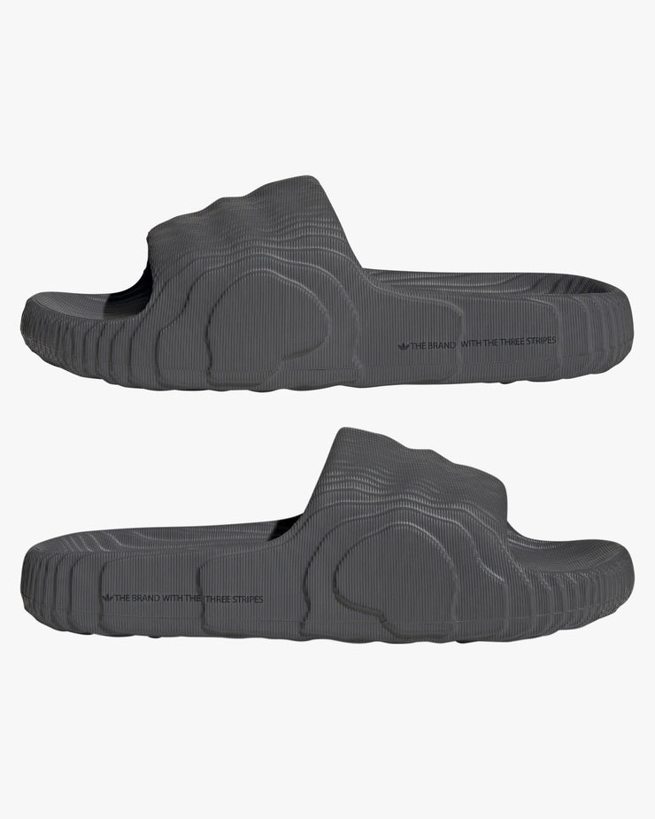 Adidas Island Club Adilette 22 Slides - Grey Five / Core Black