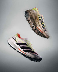 adidas terrex agravic tt trail running shoe outsole grip detail at an angle