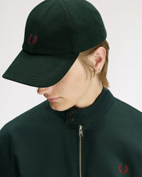 Fred Perry Classic Pique Cap - Grassroots / Oxblood