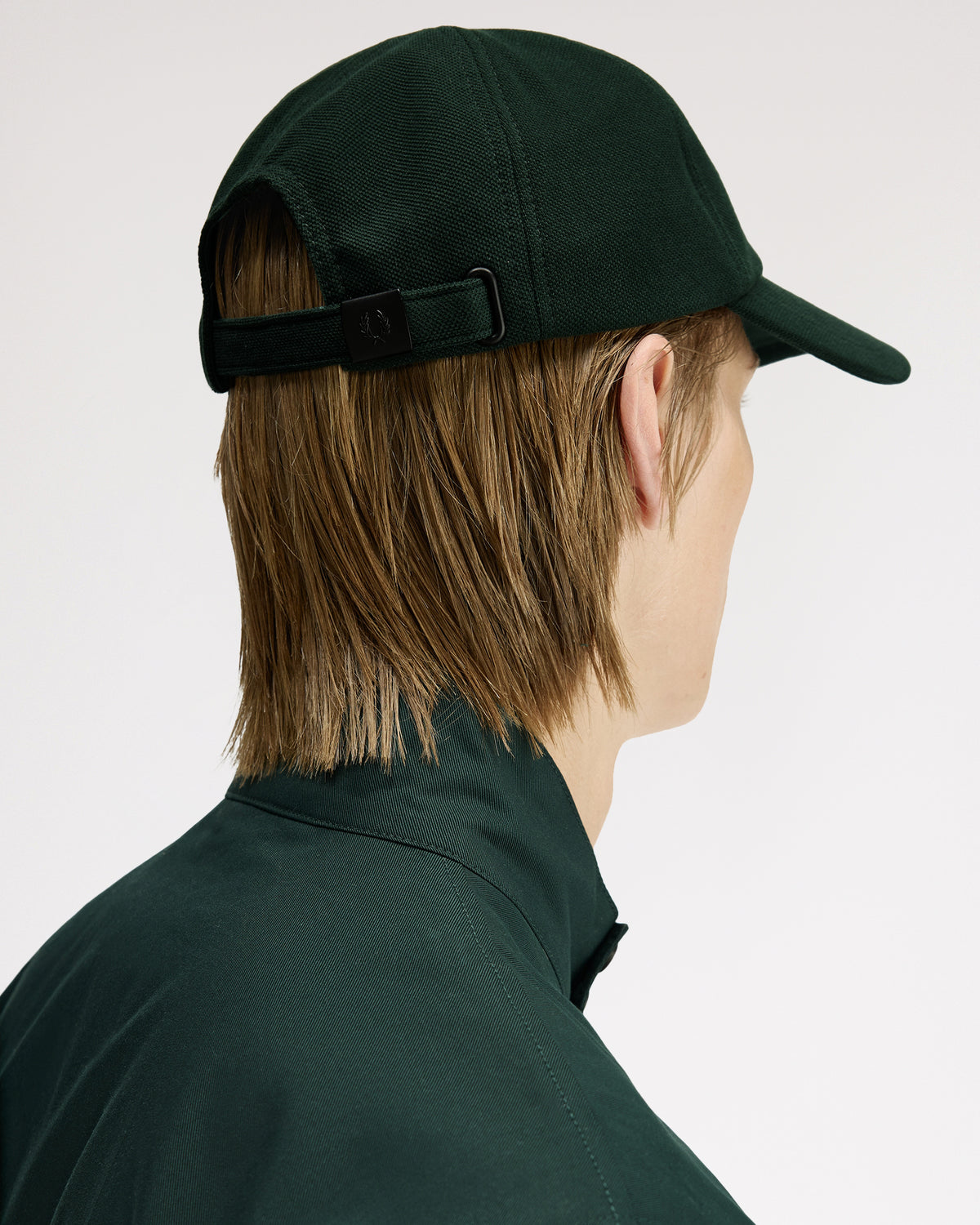 Fred Perry Classic Pique Cap - Grassroots / Oxblood
