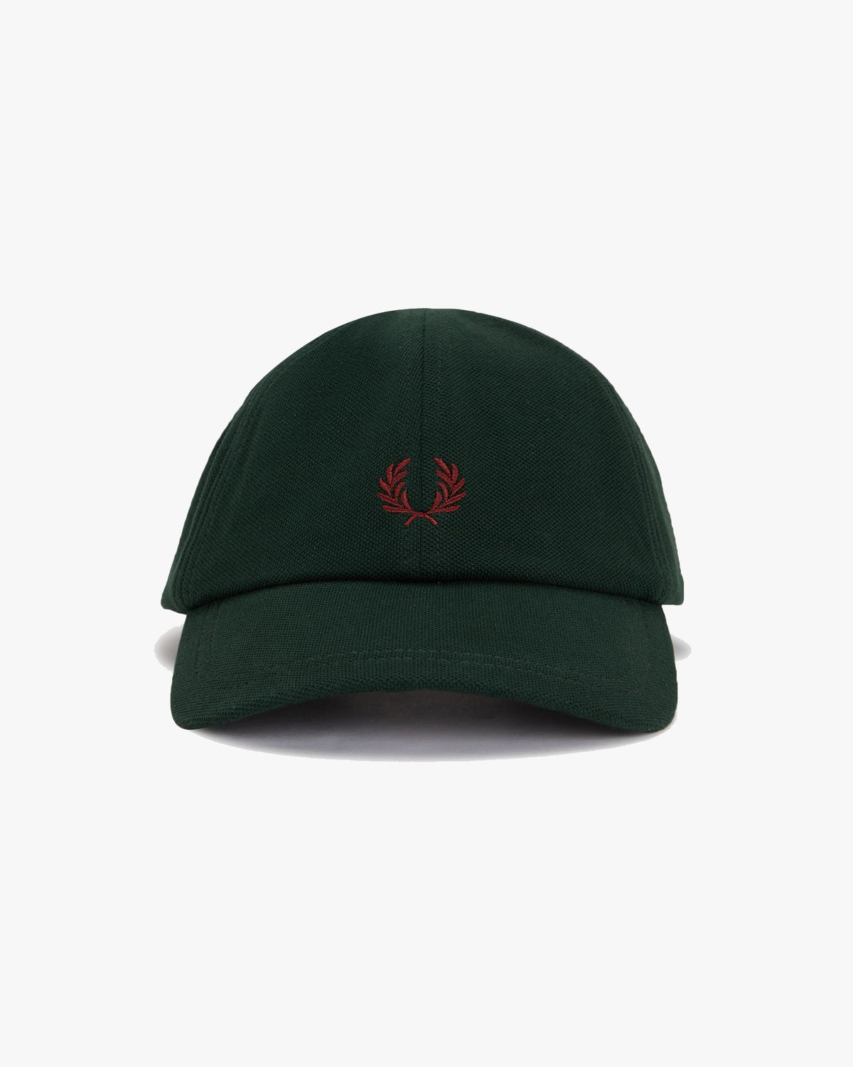 Fred Perry Classic Pique Cap - Grassroots / Oxblood