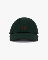 Fred Perry Classic Pique Cap - Grassroots / Oxblood
