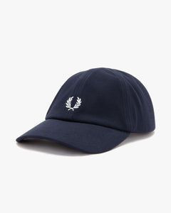 Fred Perry Classic Pique Cap - Navy / Snow White