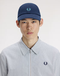 Fred Perry Classic Pique Cap - Tennis Blue / Deep Mint