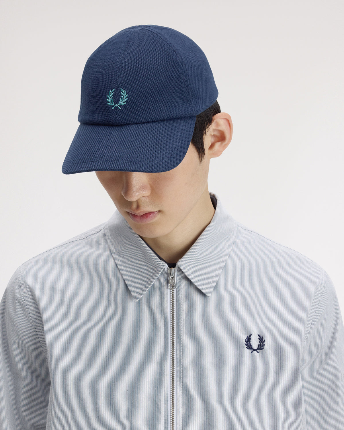 Fred Perry Classic Pique Cap - Tennis Blue / Deep Mint