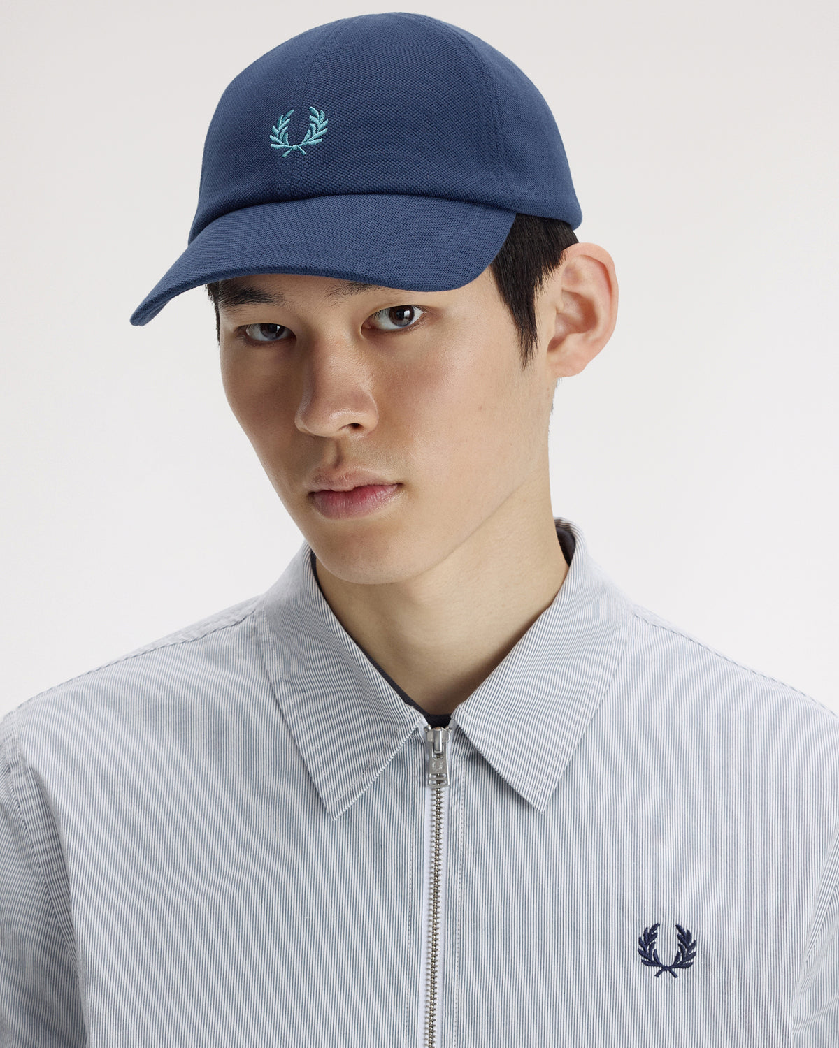 Fred Perry Classic Pique Cap - Tennis Blue / Deep Mint