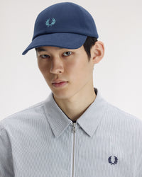 Fred Perry Classic Pique Cap - Tennis Blue / Deep Mint
