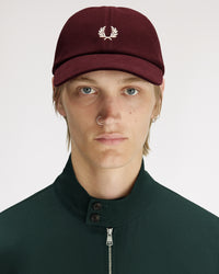 Fred Perry Classic Pique Cap - Oxblood / Ecru