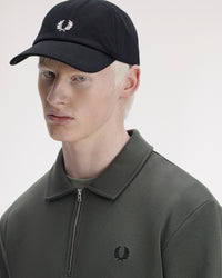 Fred Perry Classic Pique Cap - Black / Snow White | Fred Perry Hats | JEANSTORE
