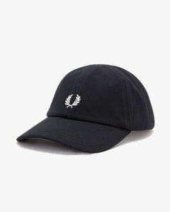 Fred Perry Classic Pique Cap - Black / Snow White