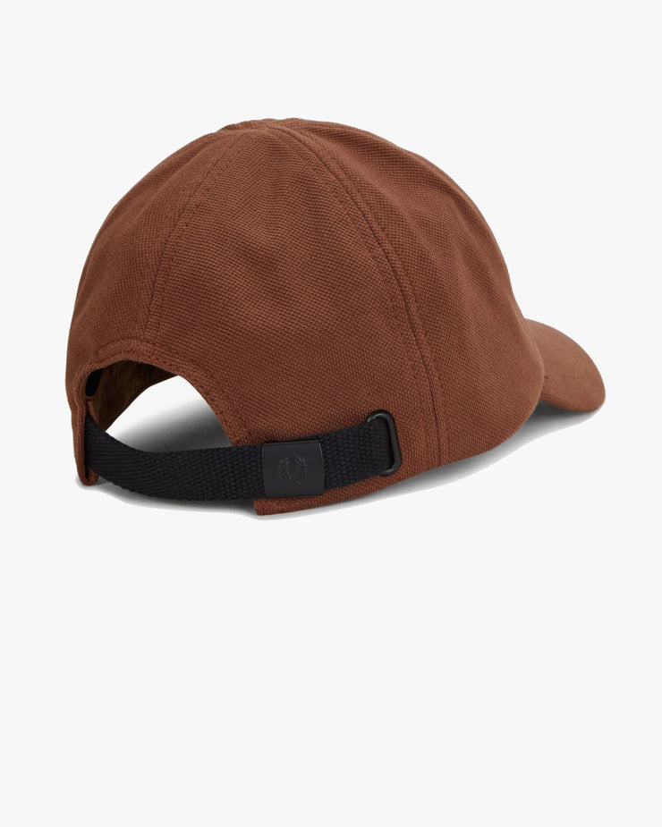 Fred Perry Classic Pique Cap - Whisky Brown / Porridge Marl